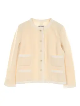 CHANEL Pre-Owned: Бежевый кардиган 