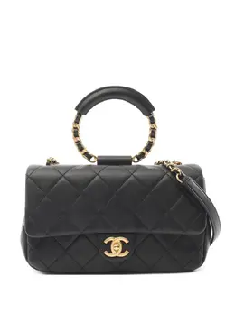 CHANEL Pre-Owned: Чёрная сумка 