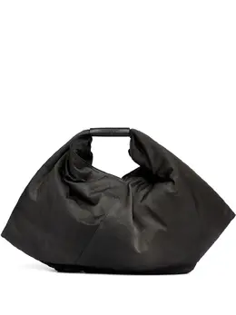 MM6 Maison Margiela: Чёрная сумка-шоппер 