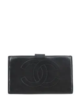 CHANEL Pre-Owned: Чёрный кошелёк 