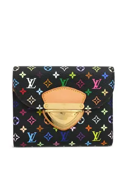 Louis Vuitton Pre-Owned: Чёрный кошелёк 