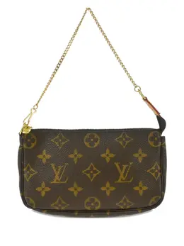 Louis Vuitton Pre-Owned: Коричневый клатч 