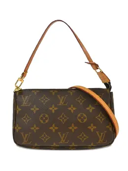Louis Vuitton Pre-Owned: Коричневый клатч 