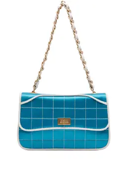 CHANEL Pre-Owned: Голубая сумка 