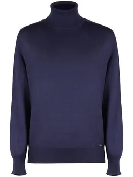 Kiton: Синий свитер 