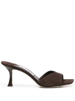 Jimmy Choo: Коричневые сабо 