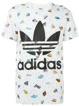 adidas: Многоцветная футболка  Originals