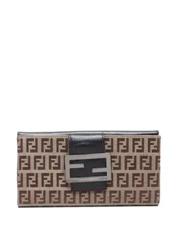 Fendi Pre-Owned: Бежевый кошелёк 