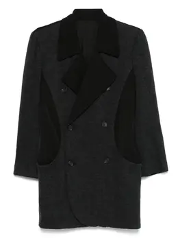 Yohji Yamamoto Pre-Owned: Чёрное пальто 