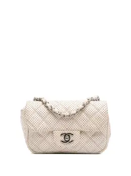 CHANEL Pre-Owned: Белая сумка через плечо 
