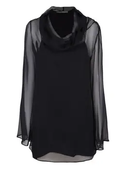 Alberta Ferretti: Прозрачная блуза 