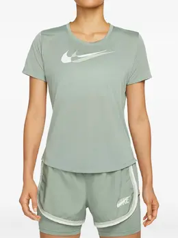 Nike: Зелёная футболка  Dri-FIT Swoosh
