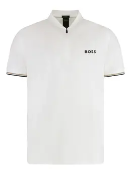 BOSS: Белое поло 
