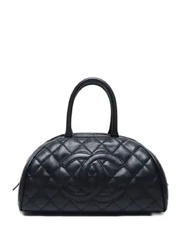 CHANEL Pre-Owned: Чёрная сумка-шоппер 