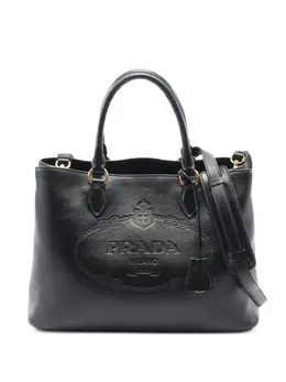 Prada Pre-Owned: Чёрная сумка-шоппер 