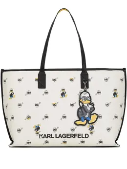 Karl Lagerfeld: Сумка-шоппер с принтом 