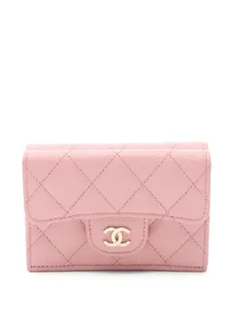 CHANEL Pre-Owned: Розовый кошелёк 