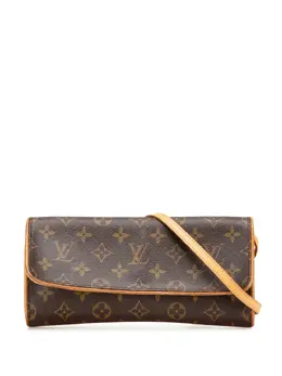 Louis Vuitton Pre-Owned: Коричневая сумка через плечо 