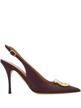Ferragamo: Красные туфли  Gancini