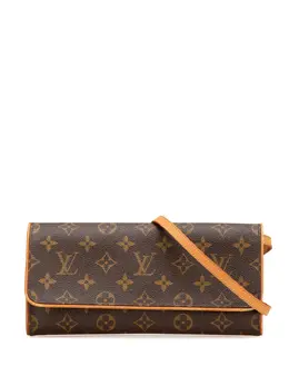 Louis Vuitton Pre-Owned: Коричневая сумка через плечо 