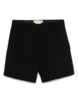 Marni: Чёрные шорты 