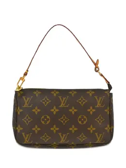 Louis Vuitton Pre-Owned: Коричневый клатч 
