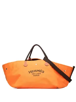 Hermès Pre-Owned: Коричневая сумка-шоппер 