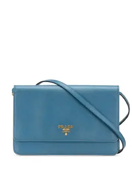 Prada Pre-Owned: Голубой кошелёк 