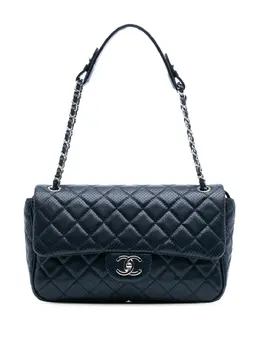 CHANEL Pre-Owned: Голубая сумка 