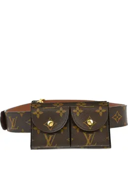 Louis Vuitton Pre-Owned: Коричневая поясная сумка 