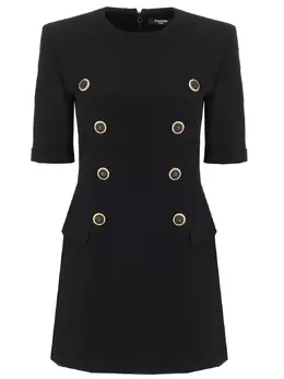BALMAIN: Платье из вискозы 