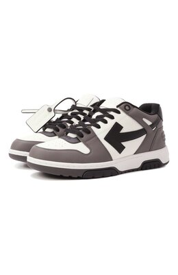 Off-White: Серые кеды  Out of Office