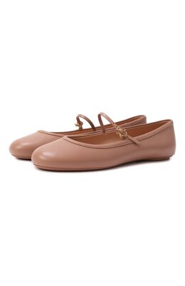 Gianvito Rossi: Бежевые балетки 