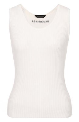Balenciaga: Топ из шерсти 