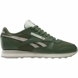 Reebok: Зелёные кроссовки  Classic Leather