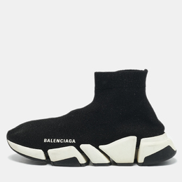 Balenciaga: Чёрные кроссовки  Speed