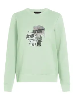 Karl Lagerfeld: Зелёный свитшот  Choupette