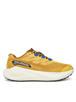 Salomon: Жёлтые кроссовки 