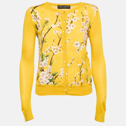 Dolce & Gabbana: Жёлтый кардиган 