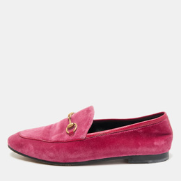 Gucci: Розовые туфли  Horsebit