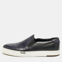 Berluti: Синие кроссовки 