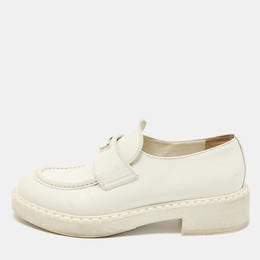 Prada: Белые лоферы 