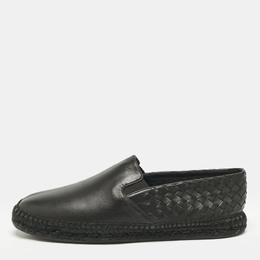 Bottega Veneta: Чёрные туфли  Intrecciato