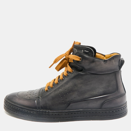 Berluti: Чёрные кроссовки 