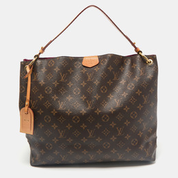 Louis Vuitton: Коричневая сумка 