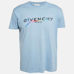 Givenchy: Голубая футболка 