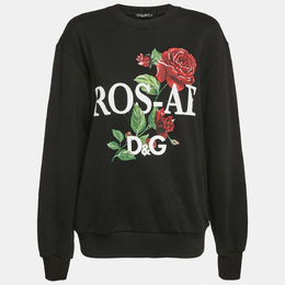 Dolce & Gabbana: Чёрный свитшот  Rose