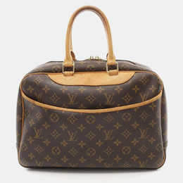 Louis Vuitton: Коричневая сумка  Deauville