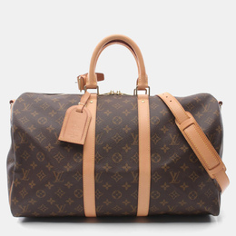 Louis Vuitton: Коричневая сумка  Keepall