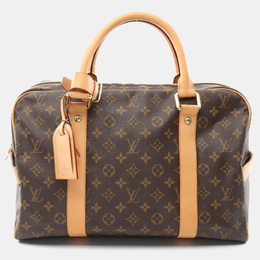 Louis Vuitton: Коричневая дорожная сумка 